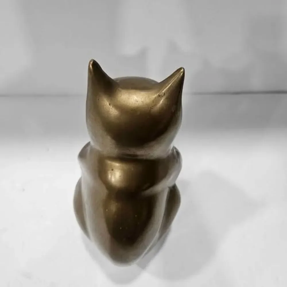 Vintage Brass Cat Figurine